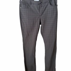 Reitmans Grey Micro Check Stretch Pants 30x32 Never Worn